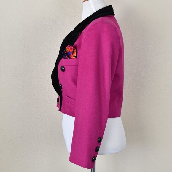 Vintage ESCADA by Margaretha Ley Crop Blazer Jacket - 42 - Picture 7 of 13